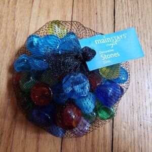 Glass Gems Dome Vase Filler Decorative Beads Marble Pebbles Stones Craft Decor